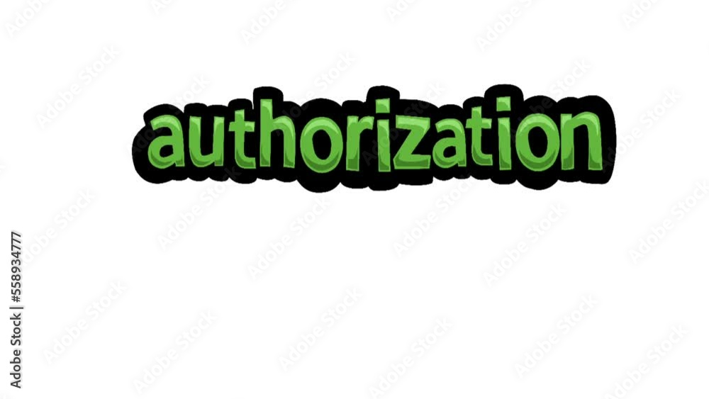 White screen animation video written authorization White screen animation video written authorization