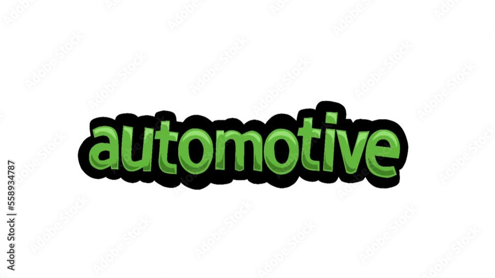 White screen animation video written automotive White screen animation video written automotive