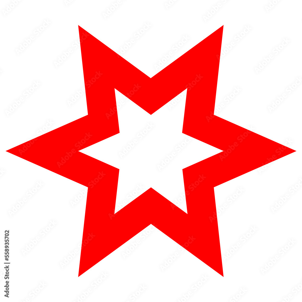Creative Star Shape on Transparent Background Creative Star Shape on Transparent Background