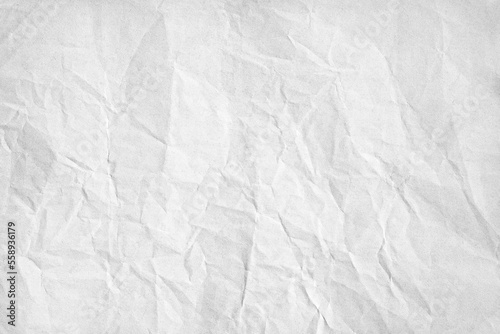 White crumpled natural paper texture