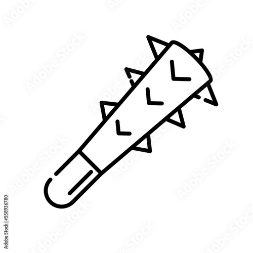 cudgel line icon