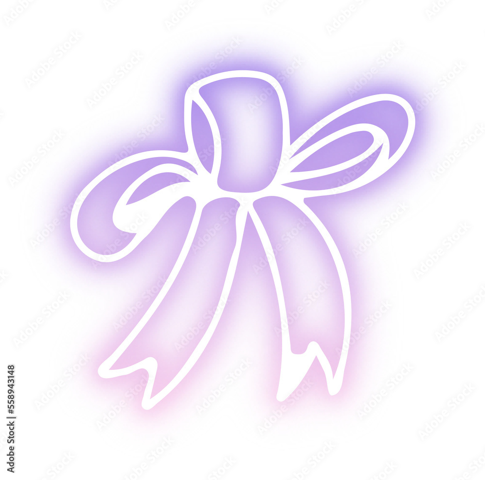 Fototapeta premium Collection of Ribbon bow
