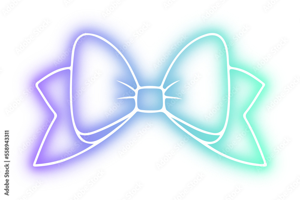 Fototapeta premium Collection of Ribbon bow