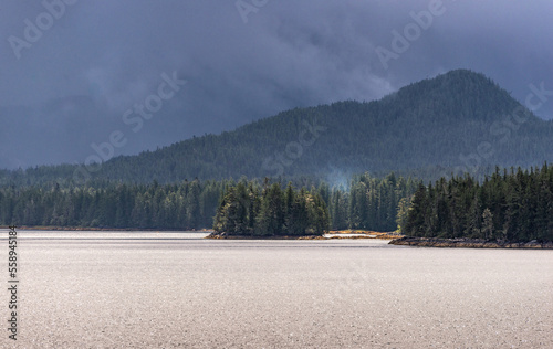 nature sceneries along the Inside Passage Cruise from Port Hardy to Prince Rupert, British Columbia, Canada photo