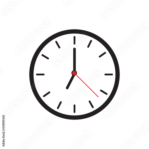 wall clock icon logo symbol