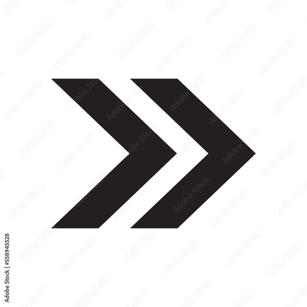 double black arrow to right icon symbol double black arrow to right icon symbol