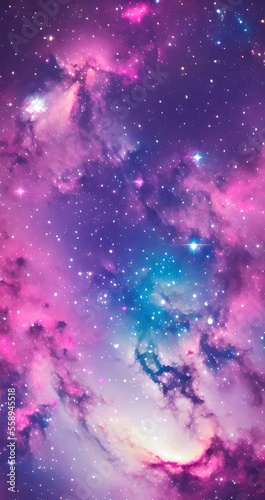 Pink galaxy phone wallpaper, background 