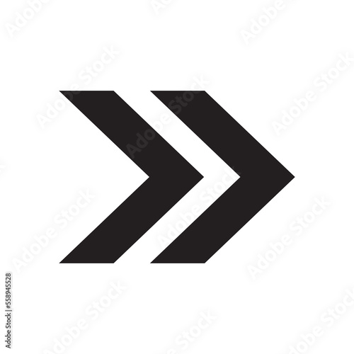 double black arrow to right icon symbol