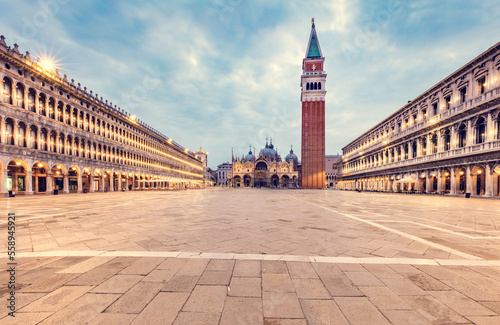 Piazza San Marco with basilica and Campanile tower in Venice, Italy © Photocreo Bednarek