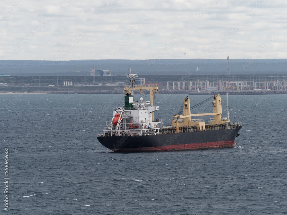 a ship at Port Elizabeth anchorage