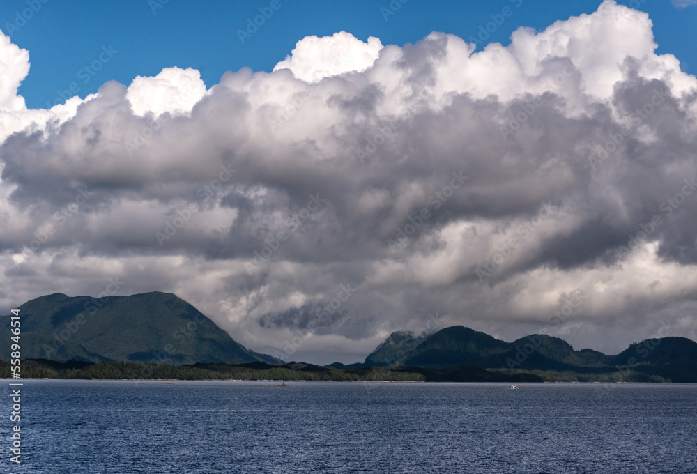 nature sceneries along the Inside Passage Cruise from Port Hardy to Prince Rupert, British Columbia, Canada