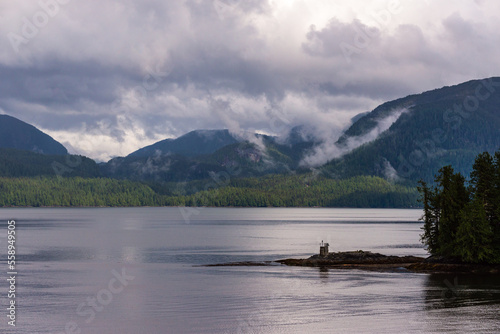 nature sceneries along the Inside Passage Cruise from Port Hardy to Prince Rupert, British Columbia, Canada © fruttuoso