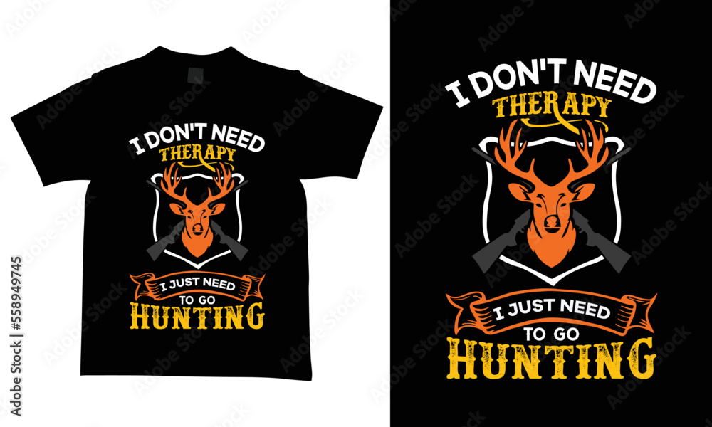 Fototapeta premium Hunting t-shirt design is a modern and creative new design.