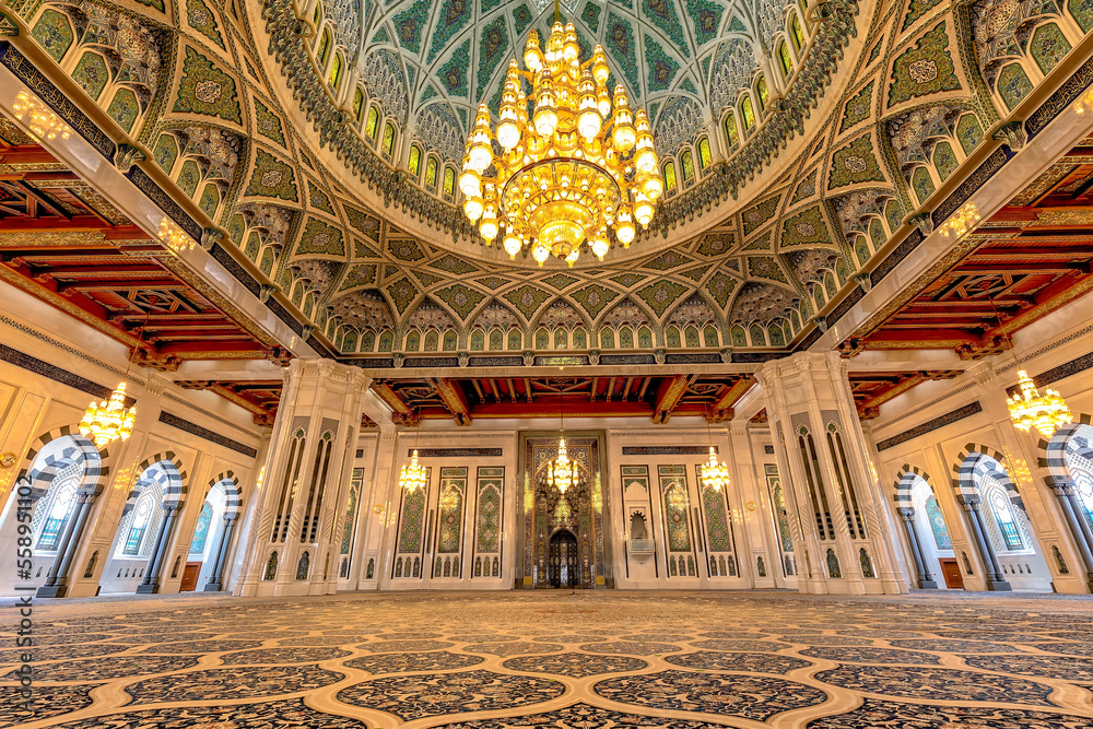 Obraz premium Public Mosque of Muscat Oman