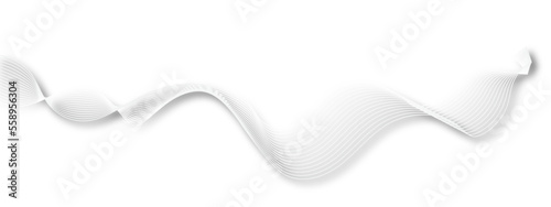 Abstract modern white wavy stylized blend liens on white background. Blending gradient colors. Digital frequency track equalizer. Colorful shiny and smooth blend lines background. 