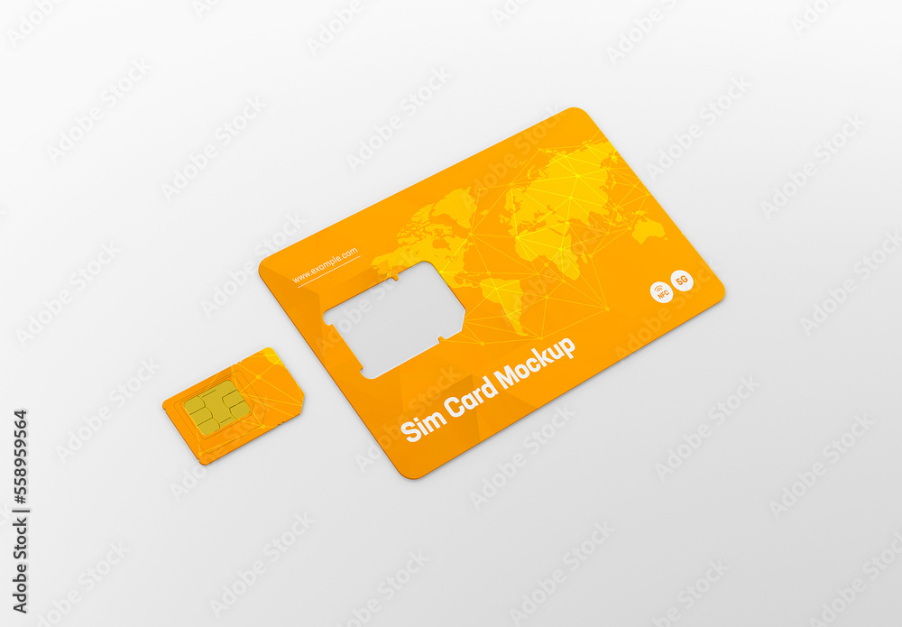 Sim Card Mockup Stock Template | Adobe Stock