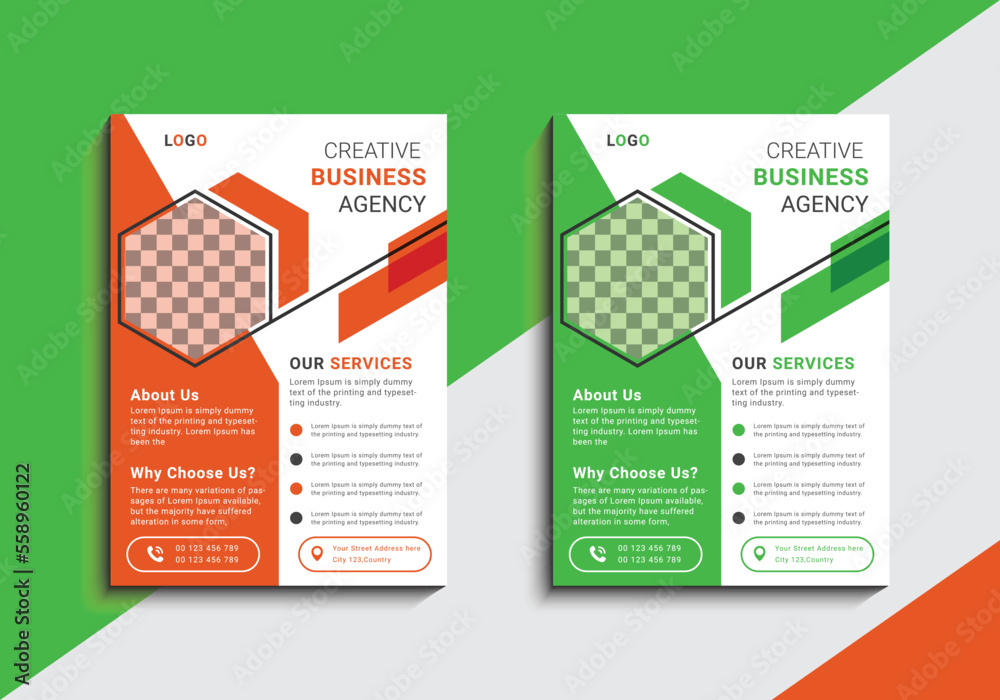 Multipurpose creative business flyer design template Multipurpose creative business flyer design template