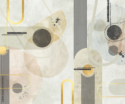 Wallpaper Mural geometric abstraction wallpaper for interior Torontodigital.ca