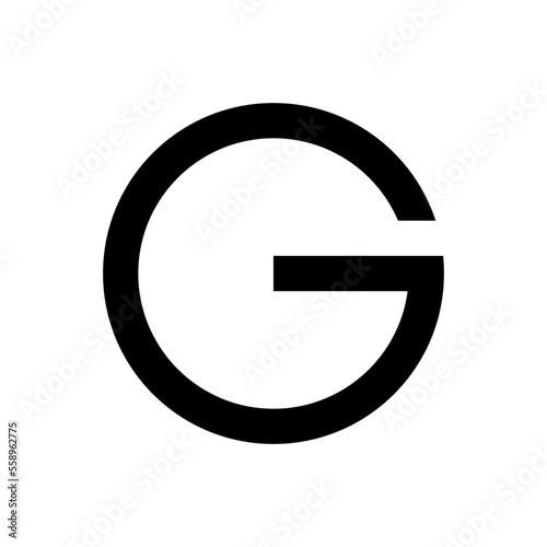 Letter 'G', Simple and To the Point Style for Logo or Graphic Design Element. Eye Catching, Memorable, Elegant, and Modern Shaped. Vector Illustration