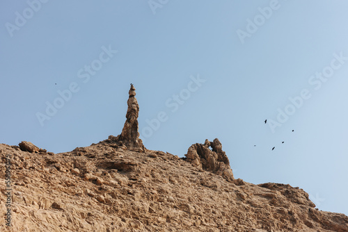 Lot's wife rock close to the Dead Sea in Jordan © Dennis