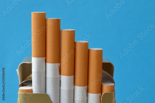 Filter cigarettes, a tobacco product that causes nicotine addiction and serious health problems