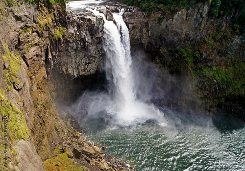 Snoqualmie waterfall  Seattle  Washington  USA