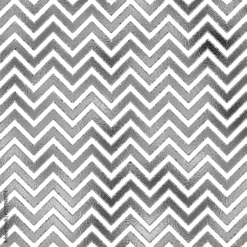 silver foil chevron pattern