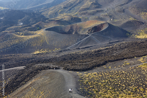 Photography Minor crater of Etna volcano, Sicily, Italy