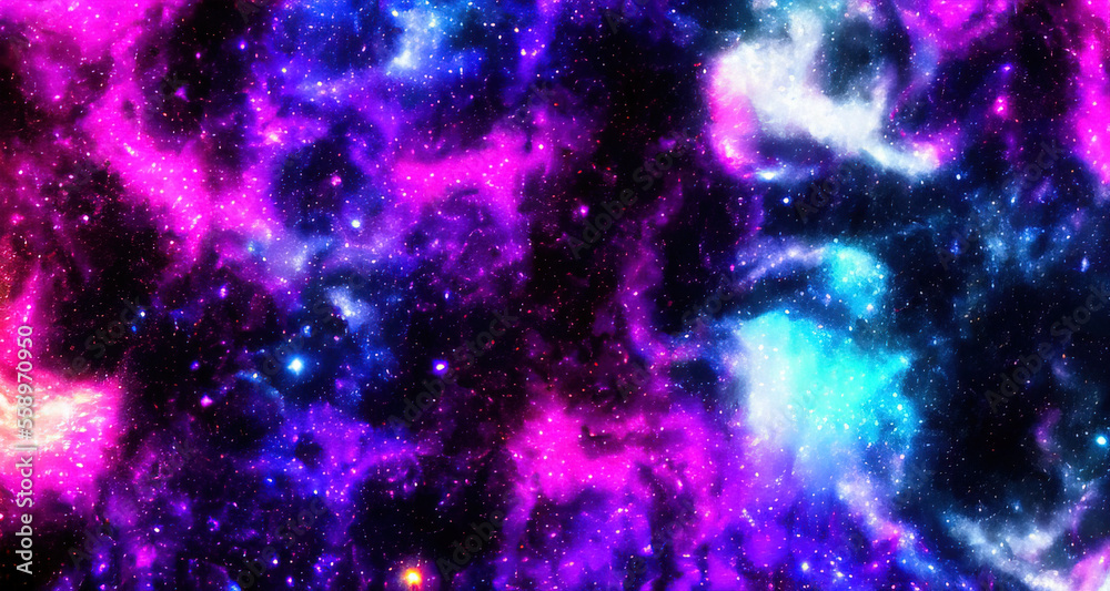 glitter neon color galaxy background