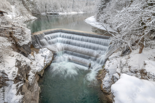 Der Lechfall im Winter