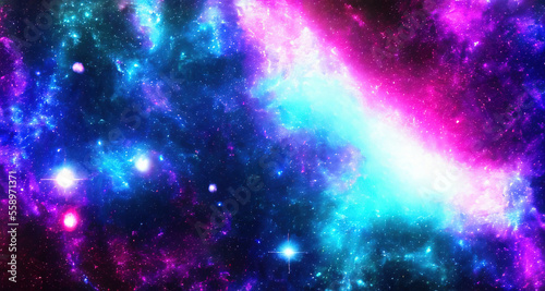 glitter neon color galaxy background