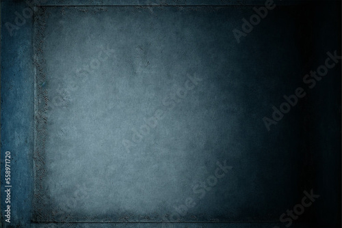 overlay old texture in blue and gray, concrete, background, wallpaper, with lots of copy space, generative ai