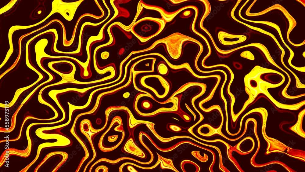 abstract water brown and yellow color motion texture pattern digital seamless liquid animation