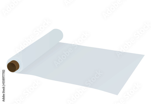 Present paper roll. vector illustration