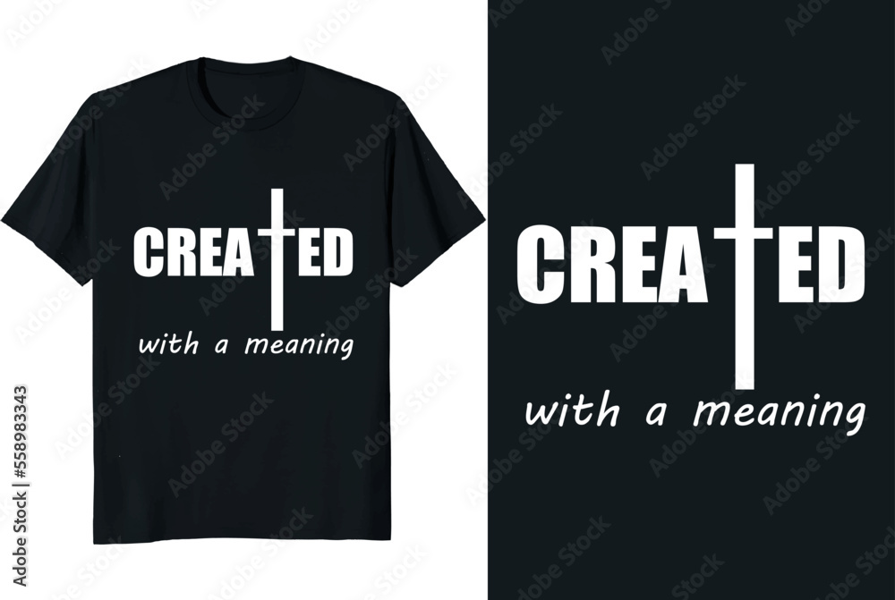 Created T Shirt Design Vector 