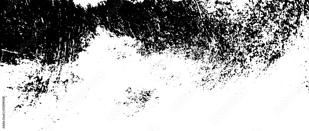 Rustic grunge vector texture with grain and stains. Abstract noise background. Weathered surface. Dirty and damaged. Detailed rough backdrop. Vector graphic illustration with transparent white. EPS10.