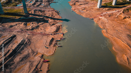 river in the morning,Mangla Dam Mirpur Azad Kashmir,Rathoya Haryam Bridge Mirpur AJK photo