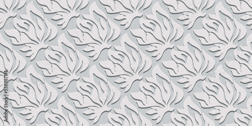 Floral seamless simple pattern