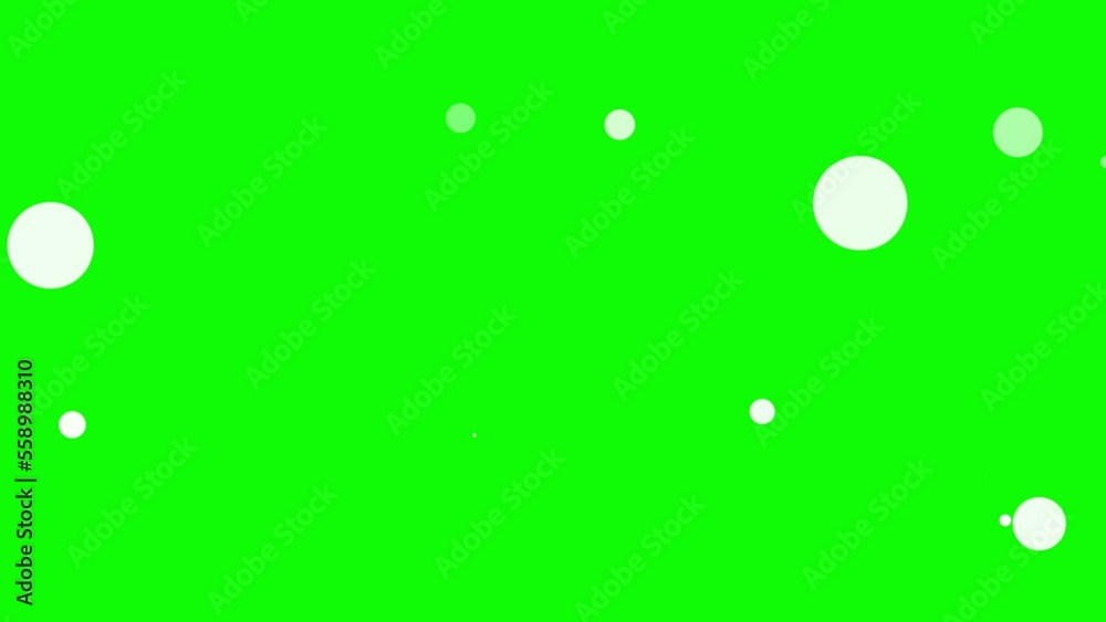 2D Bubbles fizzing up on Greenscreen 2D Bubbles fizzing up on Greenscreen