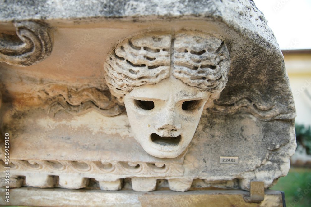 Obraz premium Sarcophagus in Antalya Archeological Museum, Antalya, Turkiye