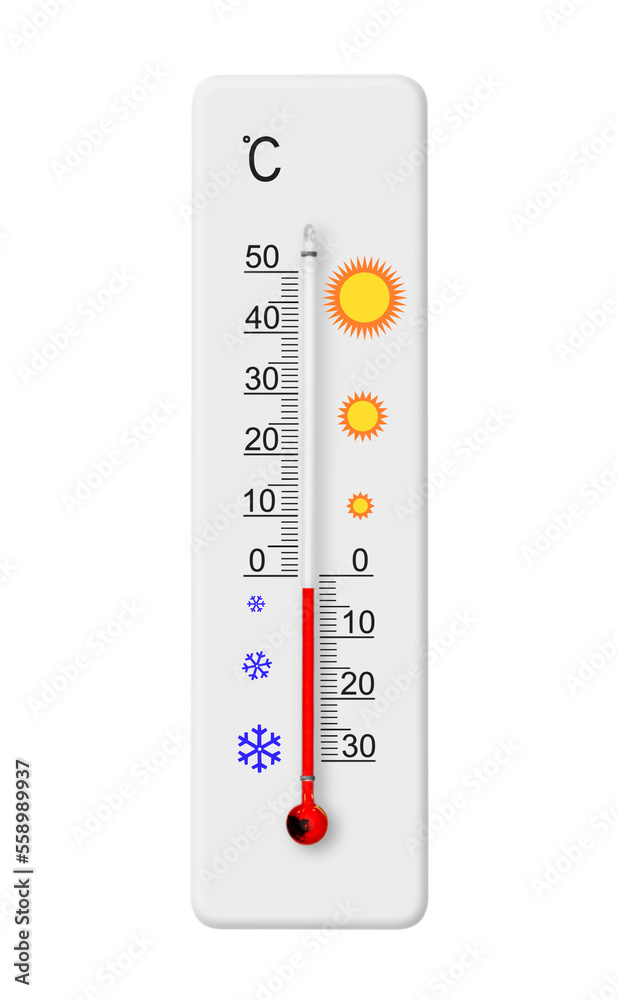 Celsius scale thermometer isolated on transparent background. PNG file. Ambient temperature minus 2 degrees Celsius scale thermometer isolated on transparent background. PNG file. Ambient temperature minus 2 degrees