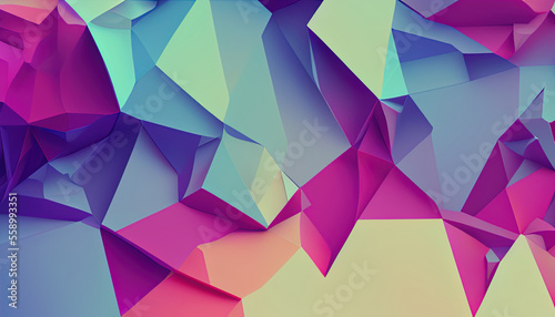 gradient color abstract cube background