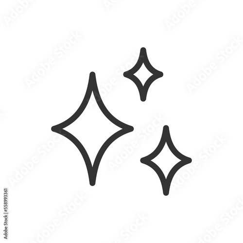 Three star icon. Vector icon. Simple design.