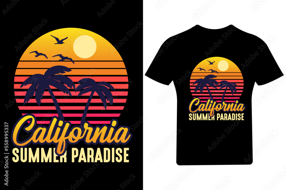 California summer paradise T Shirt Design,
California summer paradise T Shirt Design,
