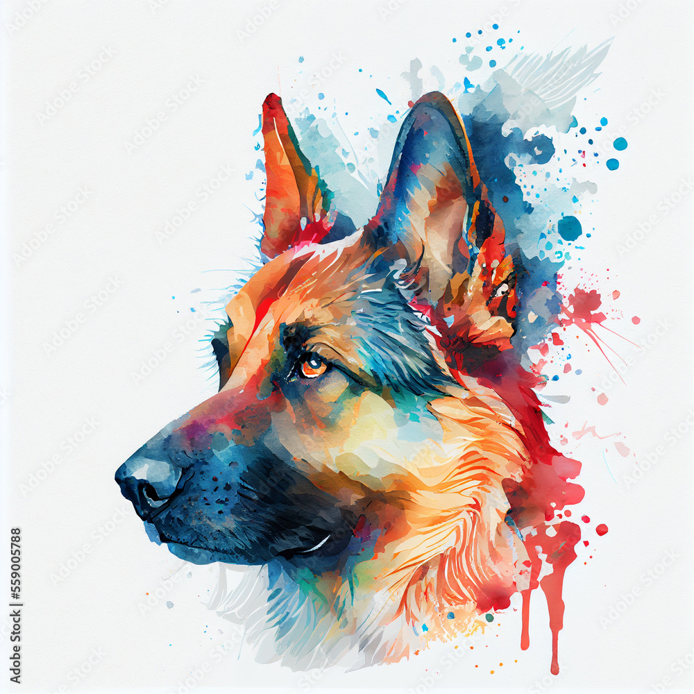 portrait of a german shepherd