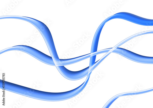 Wavy abstract blue background