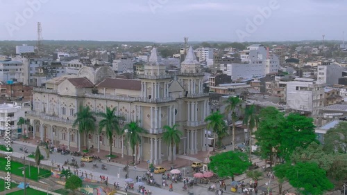 Vista aerea catedral catolica san francisco de asis quibdo choco colombia photo