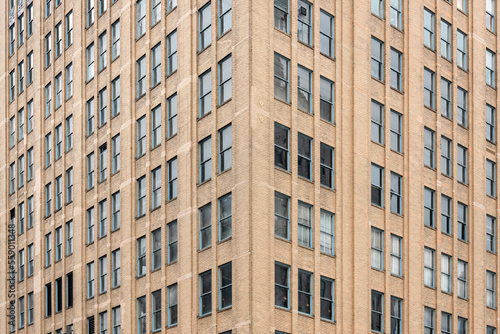 Facade of a building of apartments 
