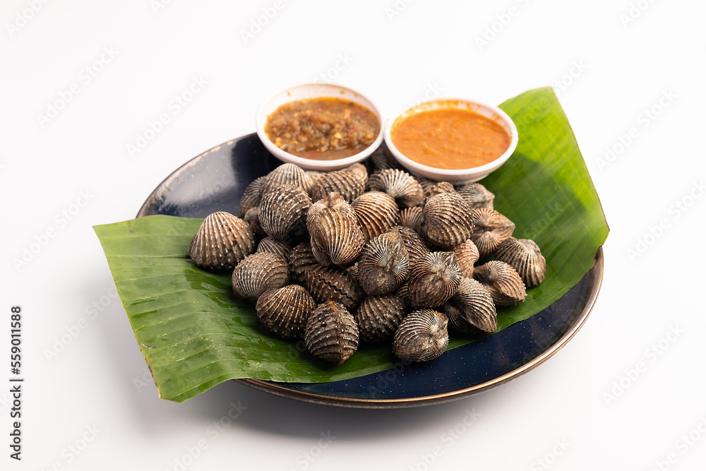 local flavor, clams, sambal, sambal clams, grilled, grilled clam