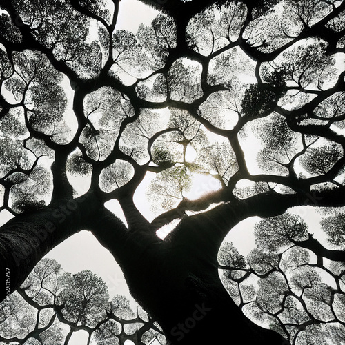 Photography Crown shyness trees landscape forest tree crown treetops